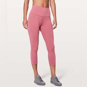 Lululemon Moss Rose Align Crop 21” Moss Rose *HTF Color** 6